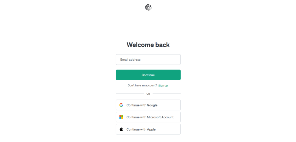 chatgpt login
